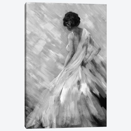 Dancing Queen II In Black & White Canvas Print #DRI95} by Doris Charest Canvas Art