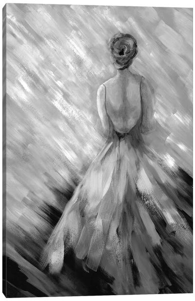 Dancing Queen III In Black & White Canvas Art Print - Doris Charest