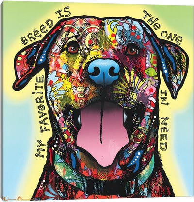 The One In Need Canvas Art Print - Pet Adoption & Fostering Art