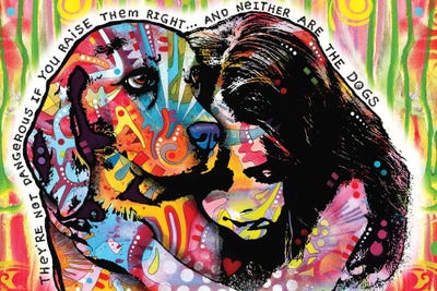 They're Not Dangerous by Dean Russo framed canvas print