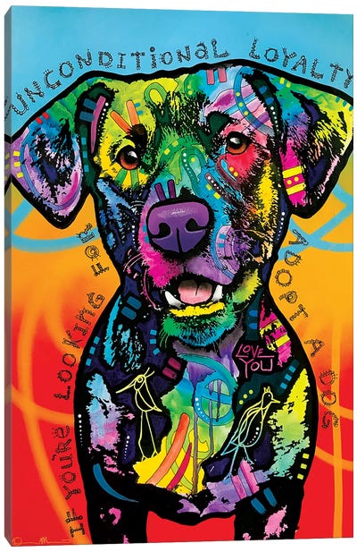 Unconditional Loyalty Canvas Art Print - Animal Rights Art
