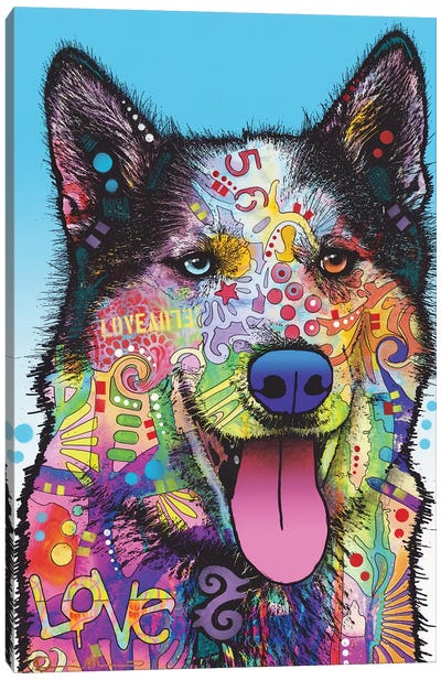 Yukon Canvas Art Print - Siberian Husky Art