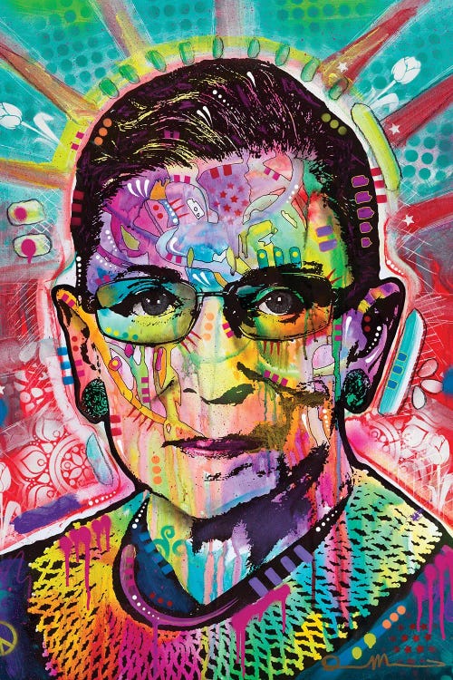 Ruth Bader Ginsburg by Dean Russo wall art