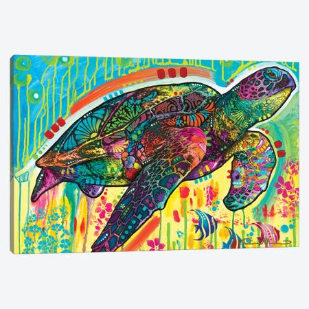 Sea Turtle Canvas Print #DRO1023} by Dean Russo Canvas Art