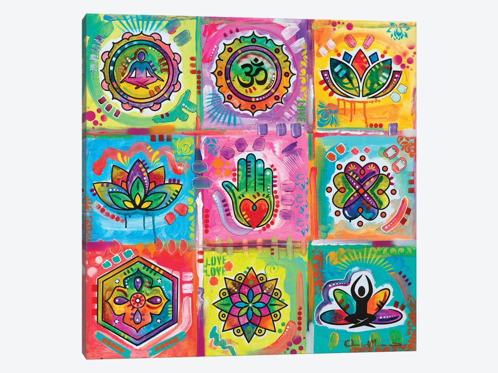 Meditation Squares by Dean Russo 1-piece Canvas Wall Art