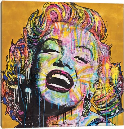 Marilyn I Canvas Art Print - Large Colorful Accents