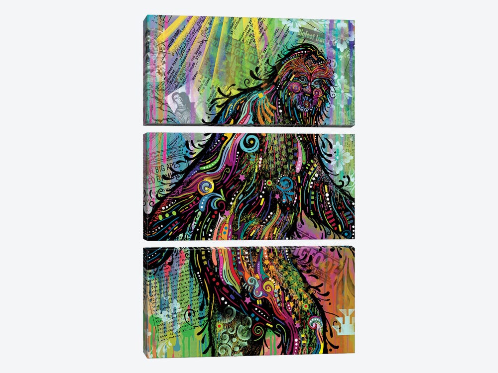 Bigfoot by Dean Russo 3-piece Canvas Wall Art