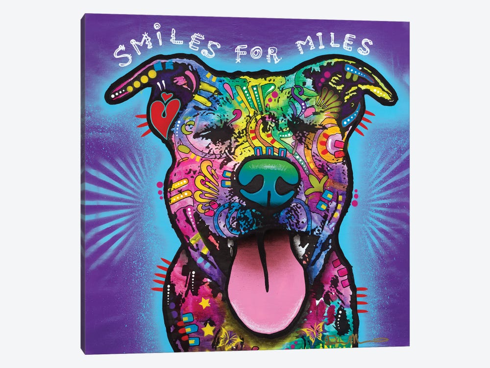 Smiles For Miles by Dean Russo 1-piece Canvas Art Print