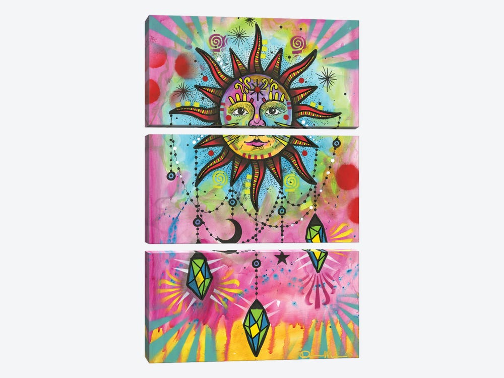 Cosmic Balance IV by Dean Russo 3-piece Canvas Wall Art