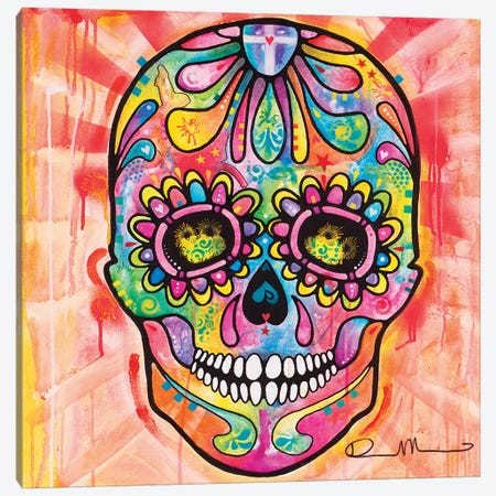 Sugar Skull - Day of the Dead Canvas Print #DRO111} by Dean Russo Canvas Print