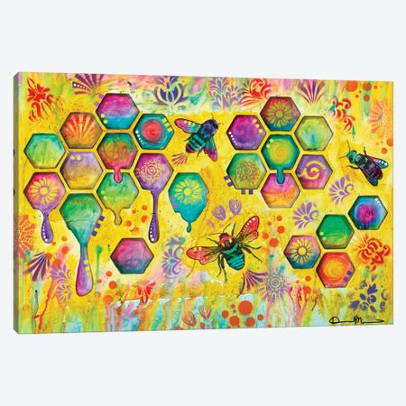 Dance Of The Honeybees Canvas Print #DRO1122} by Dean Russo Art Print