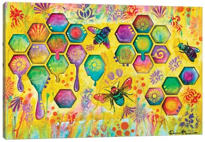 Dance Of The Honeybees Canvas Art Print - Dean Russo