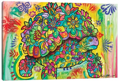 Earth Tortoise Canvas Art Print - Dean Russo