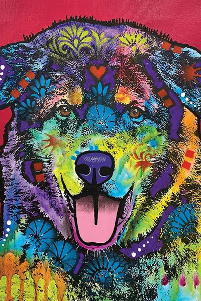 I'll Always Be A Lap Dog No Matter How Big I Get by Dean Russo framed canvas print