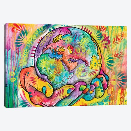 I've Got The Whole World Canvas Print #DRO1135} by Dean Russo Art Print