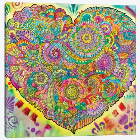 Mandala Of The Heart Canvas Print #DRO1142} by Dean Russo Canvas Print