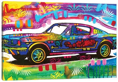 Mustang Canvas Art Print - Ford