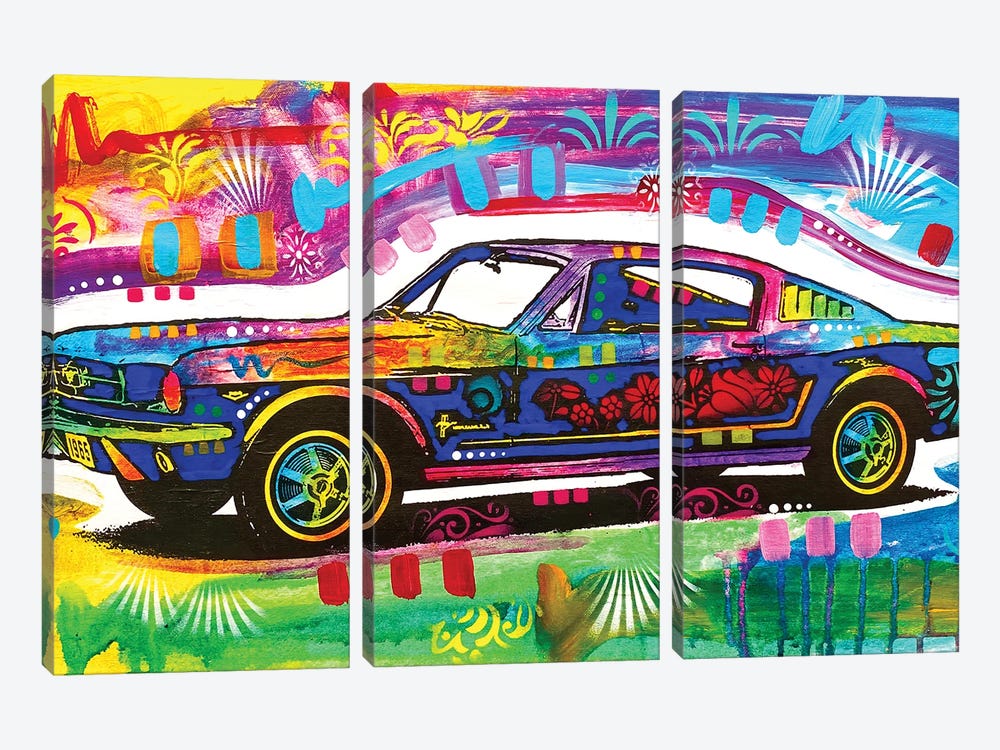 Mustang by Dean Russo 3-piece Canvas Print