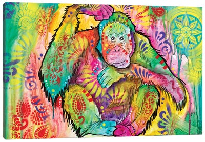 Orangutan Canvas Art Print - Dean Russo