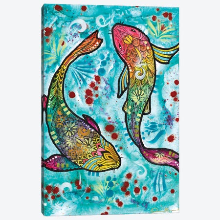 Pisces Fish Canvas Print #DRO1150} by Dean Russo Canvas Wall Art