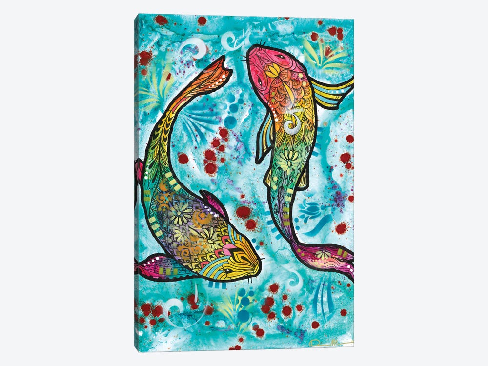 Pisces Fish by Dean Russo 1-piece Canvas Art