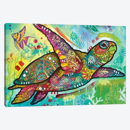 Sea Turtle II Canvas Print #DRO1154} by Dean Russo Canvas Art Print