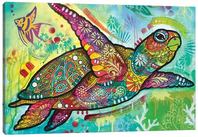 Sea Turtle II Canvas Art Print - Dean Russo