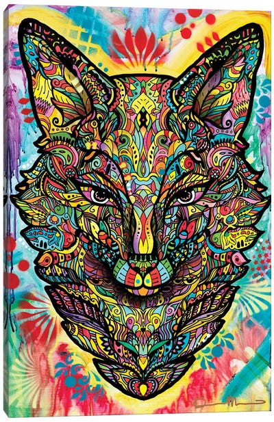 Spiritual Fox Canvas Art Print - Dean Russo