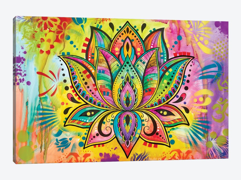 Spiritual Lotus by Dean Russo 1-piece Canvas Wall Art