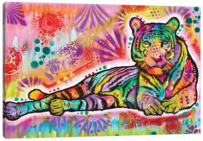 Spiritual Tiger Canvas Art Print - Dean Russo