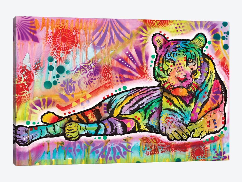 Spiritual Tiger by Dean Russo 1-piece Canvas Print