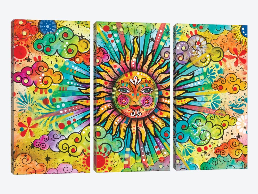 Sun II by Dean Russo 3-piece Canvas Art Print