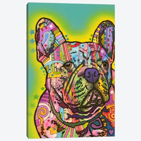 French Bulldog III Canvas Print #DRO119} by Dean Russo Canvas Print
