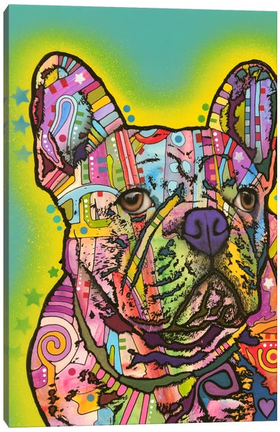 French Bulldog III Canvas Art Print - French Bulldog Art