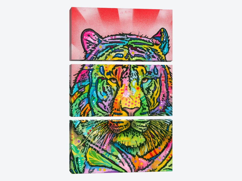 Tiger by Dean Russo 3-piece Canvas Artwork