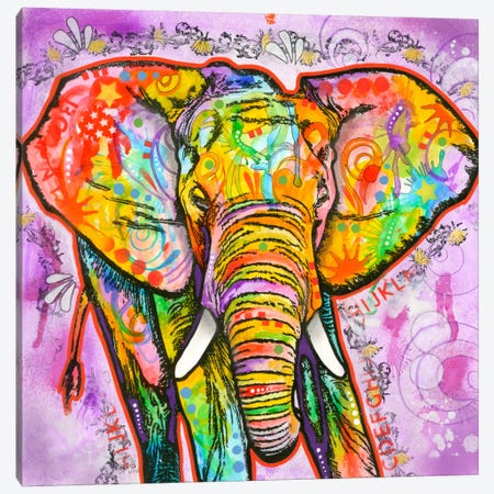 Elephant Canvas Print #DRO125} by Dean Russo Canvas Print