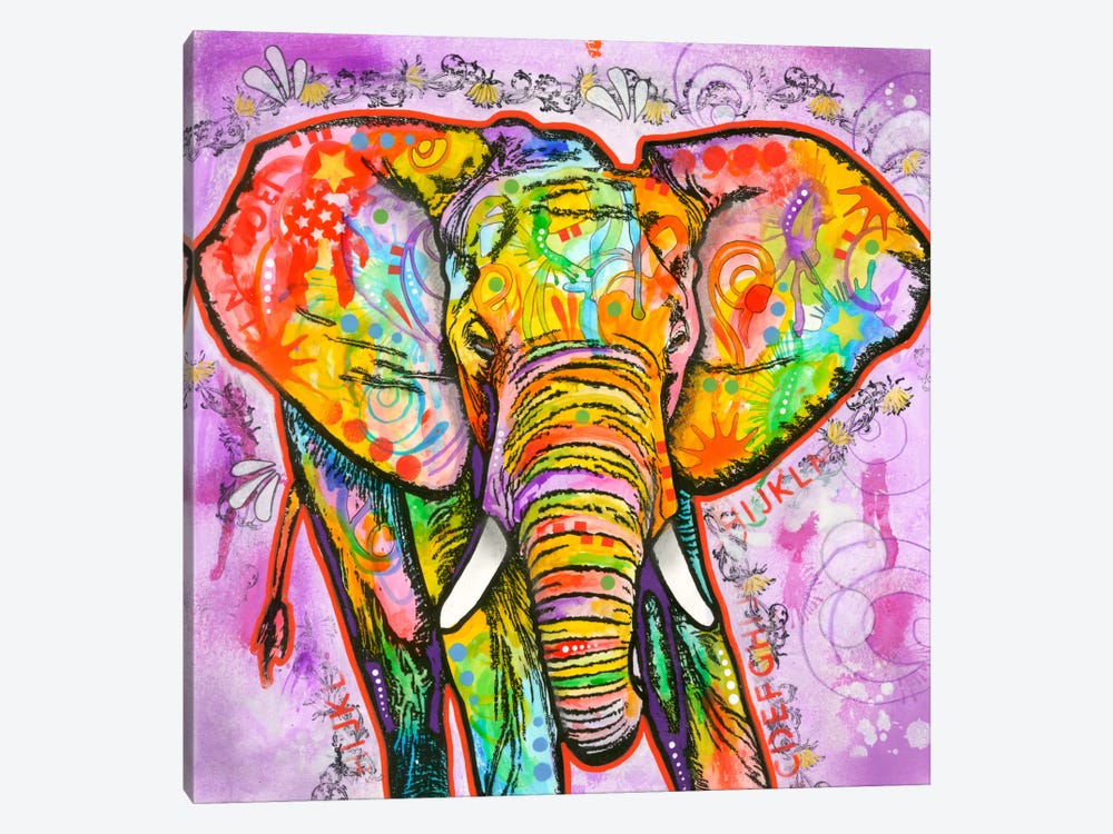 Elephant by Dean Russo 1-piece Canvas Print