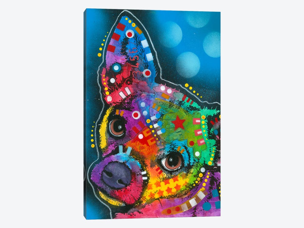 Pop Chihuahua by Dean Russo 1-piece Canvas Wall Art