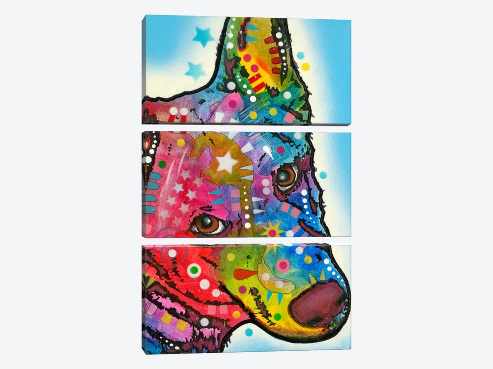 Aussie Sheep Dog 3-piece Canvas Print