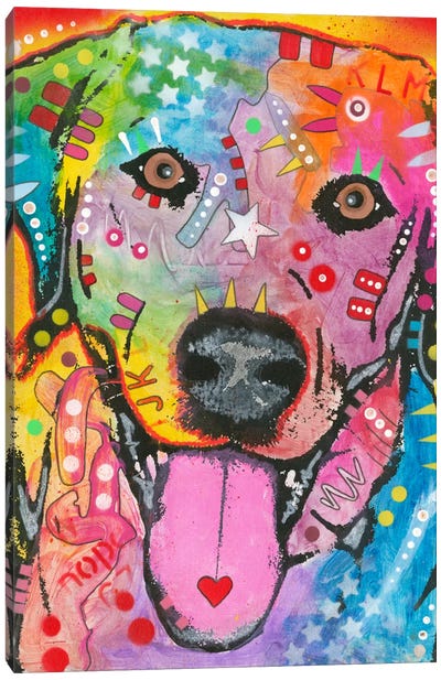 Loving Joy Canvas Art Print - Labrador Retriever Art