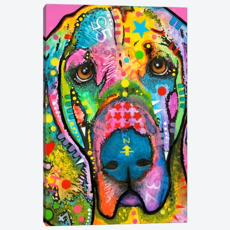 Bloodhound Canvas Print #DRO142} by Dean Russo Canvas Art