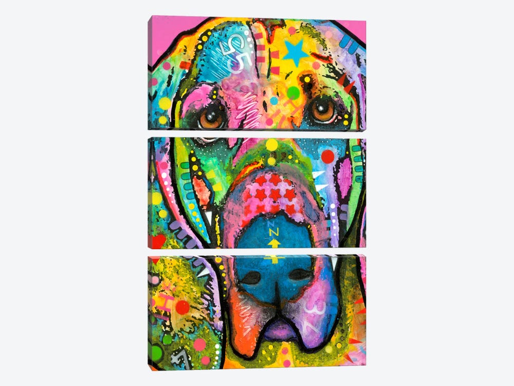 Bloodhound by Dean Russo 3-piece Canvas Artwork