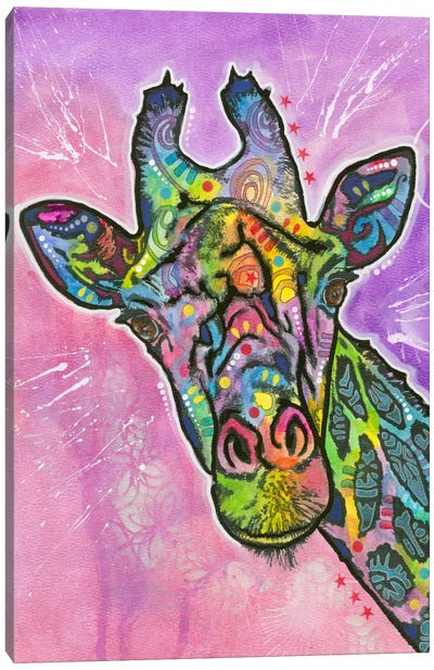 Giraffe Canvas Art Print - Dean Russo
