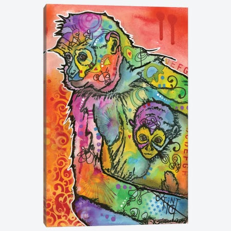 Monkey I Canvas Print #DRO157} by Dean Russo Canvas Wall Art