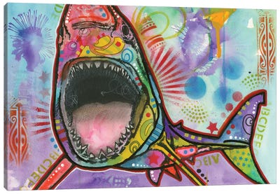 Shark I Canvas Art Print - Sea Life Art