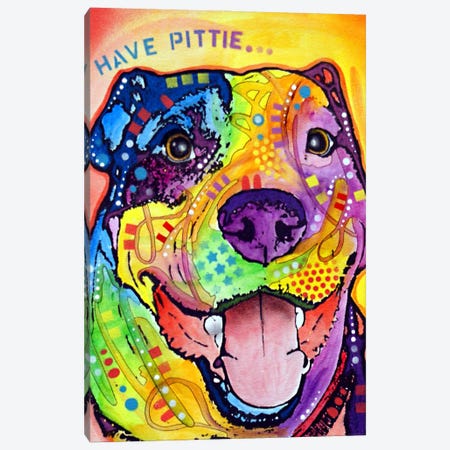 Have Pittie Canvas Print #DRO18} by Dean Russo Art Print