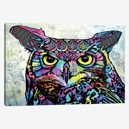 The Owl Canvas Print #DRO199} by Dean Russo Art Print