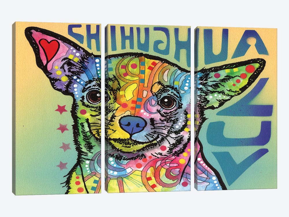 Chihuahua Luv by Dean Russo 3-piece Art Print