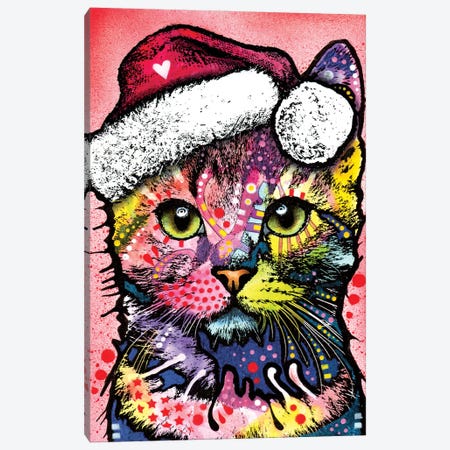 Christmas Cat Canvas Print #DRO221} by Dean Russo Canvas Print