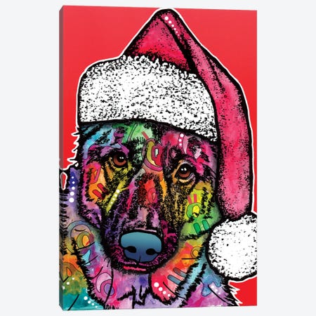 Christmas Dog Canvas Print #DRO222} by Dean Russo Canvas Art Print